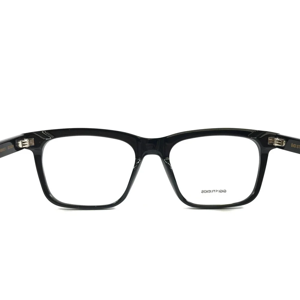 Gigi Studios Eyeglasses Frames EDISON 68991/1 Black Square Full Rim 56-20-150